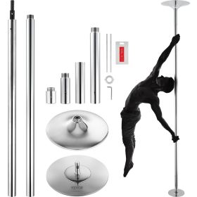 Professional Dancing Pole, Spinning Static Dancing Pole Kit, Portable Removable Pole, 45mm Heavy-Duty Stainless Steel Pole