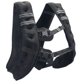 Weighted Vest, 30 lbs Weight Vest with Reflective Stripe, Adjustable Buckle Body Weight Vest for Men Women, Workout Equipment for Strength Traini