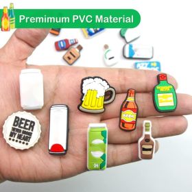 Random Lot Of 25 Pcs PVC Shoe Charms Different Food Candy And Drink Bottle Shoe Decoration (Option: 25pcs)